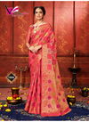 GAJARI COLOUR DESIGNER BANARSI SILK FUNCTION WEAR SAREE 1804